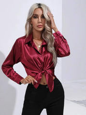 Selma | Satijnen Blouse Dames
