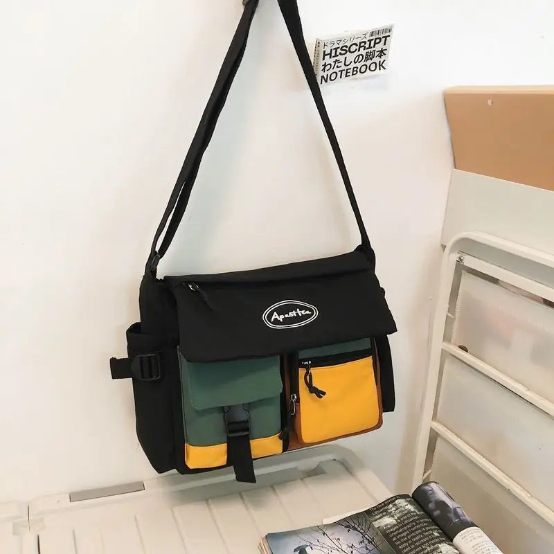 Noah | Multi-Pocket Waterdichte Nylon Crossbody Messenger Tas