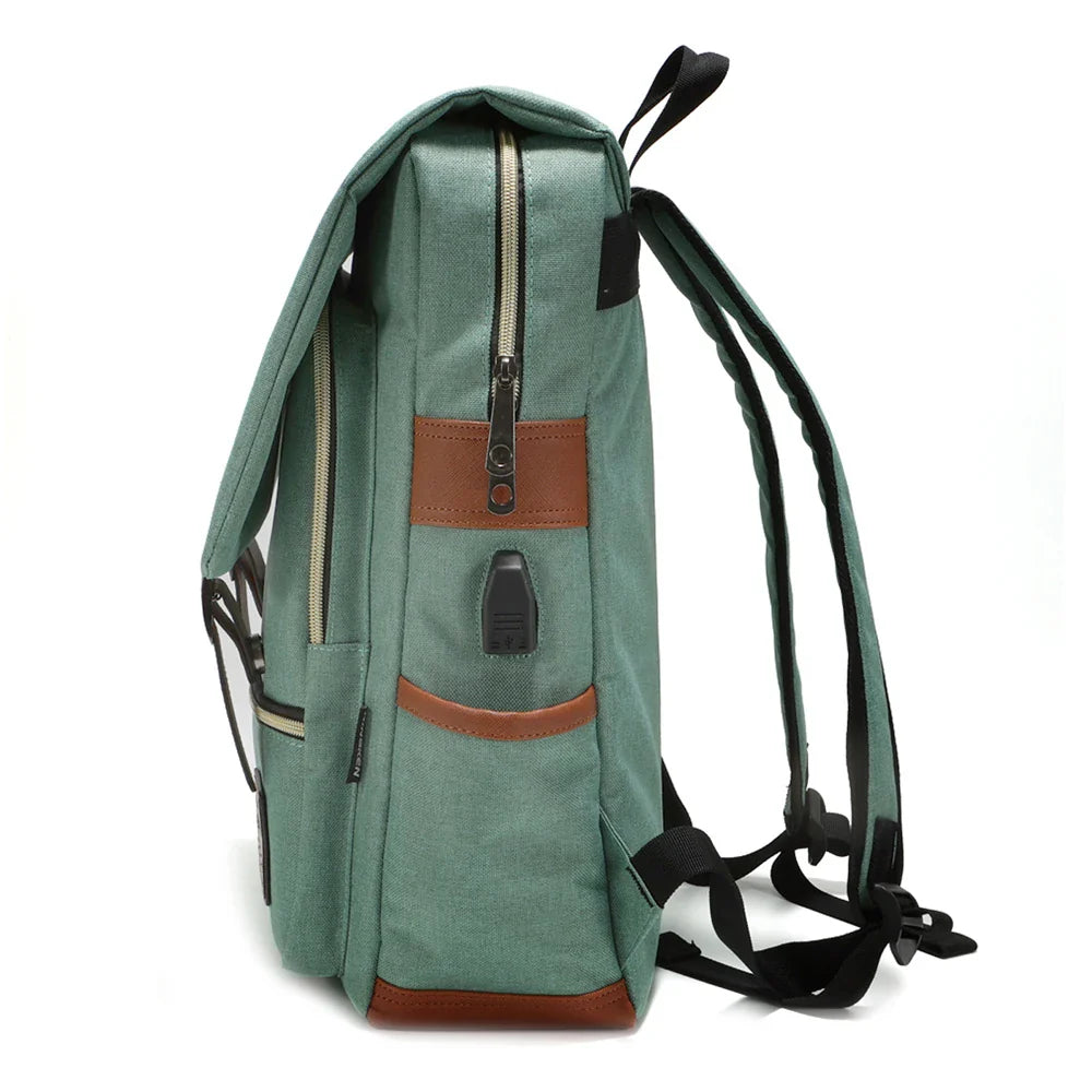 Allen | Vintage Casual School Reizen Laptop Rugzak