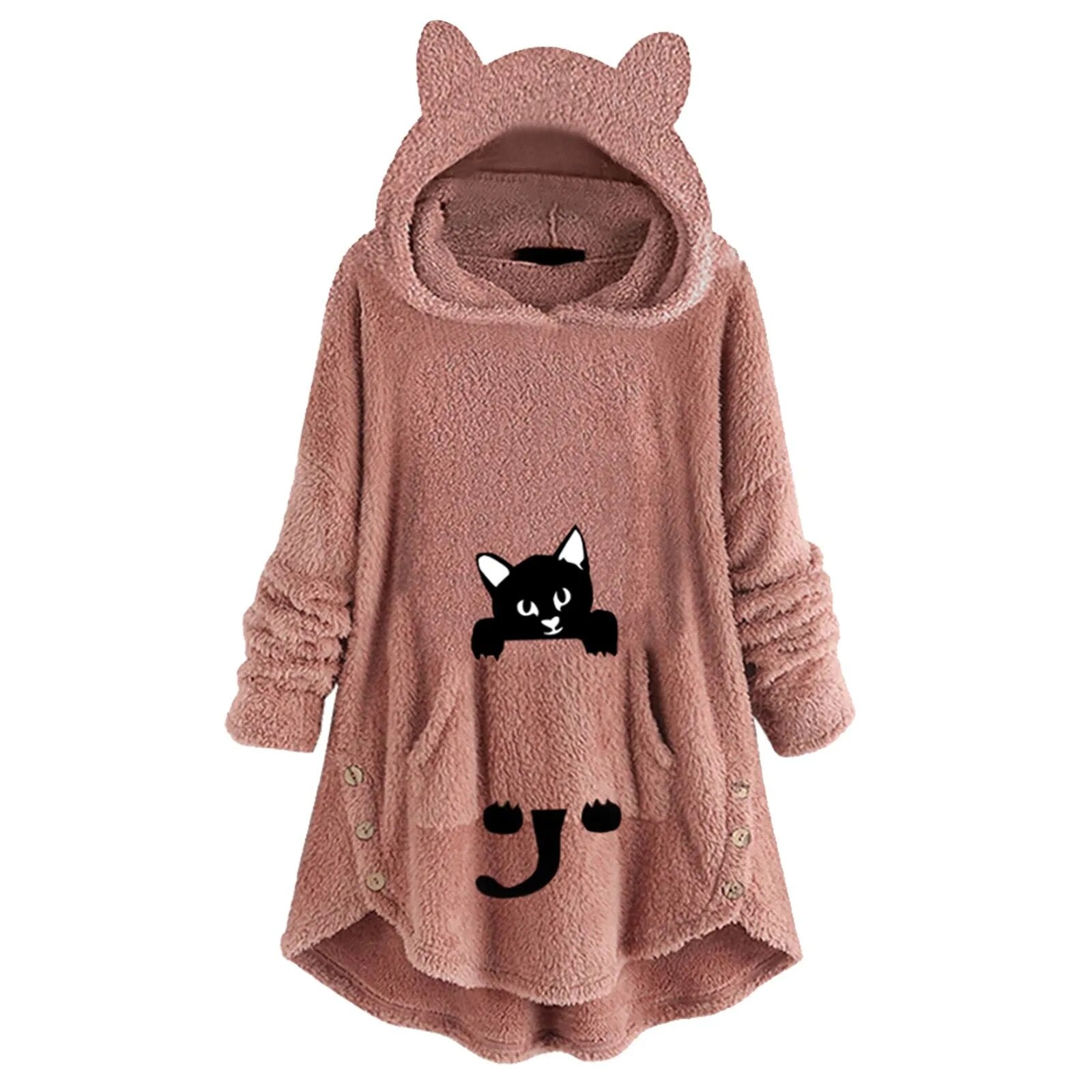 Ella | Comfortabele Hoodie met Kattenoren
