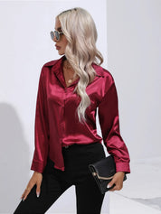 Selma | Satijnen Blouse Dames
