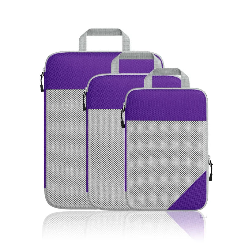 Esmie | 3-delige Set Uitschuifbare Compressie-inpakblokken voor Reizen & Bagageorganisatie