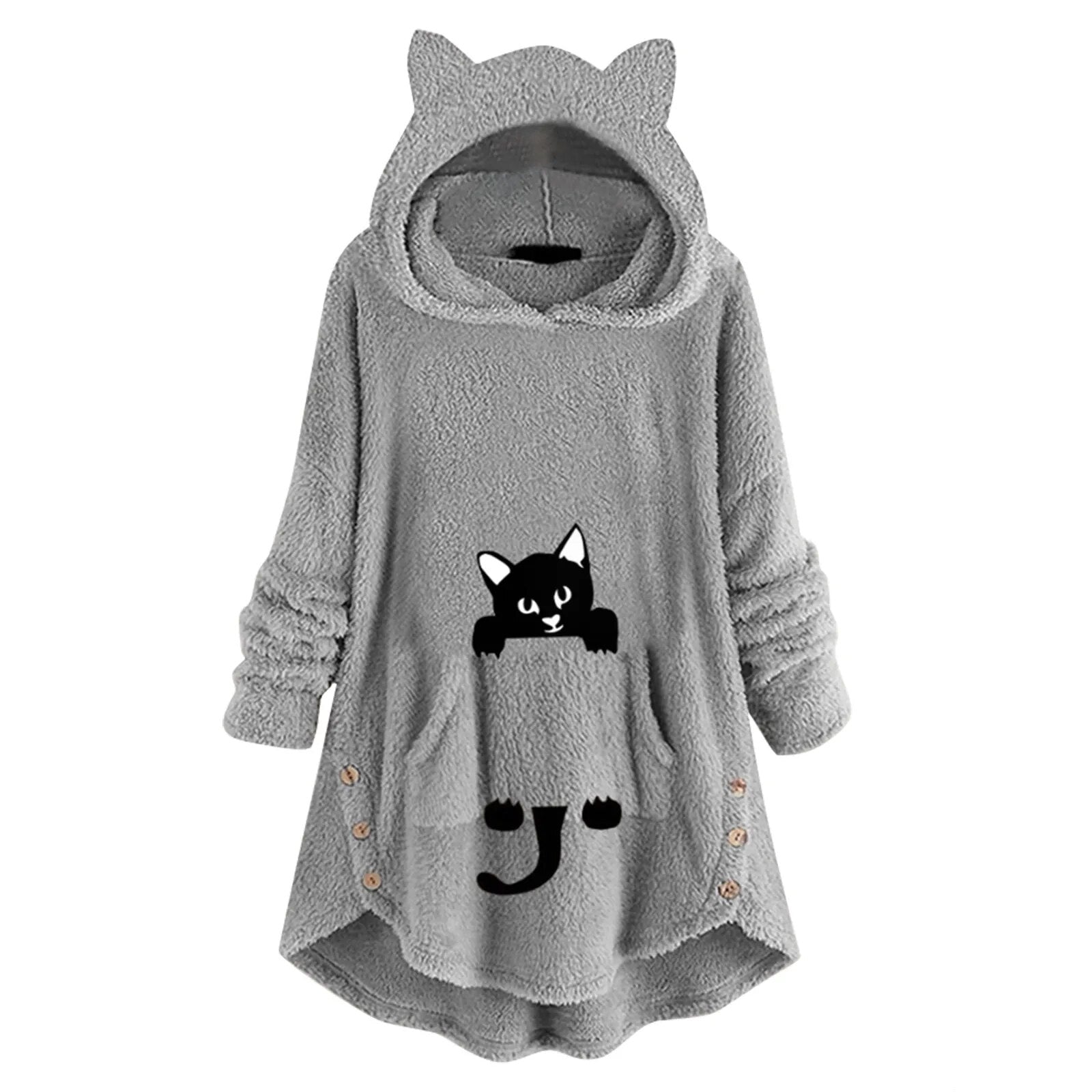 Ella | Comfortabele Hoodie met Kattenoren