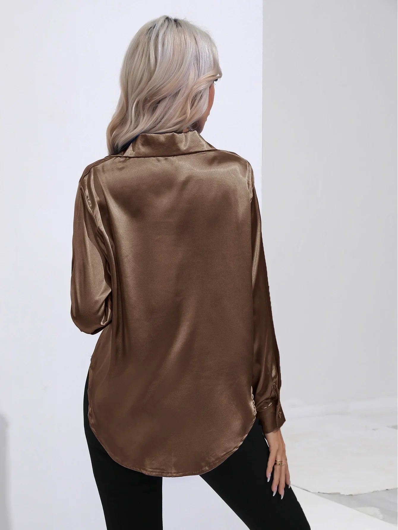 Selma | Satijnen Blouse Dames