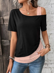 Elize | Elegant Tweekleurig Shirt