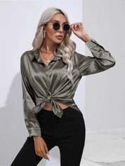 Selma | Satijnen Blouse Dames