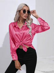 Selma | Satijnen Blouse Dames