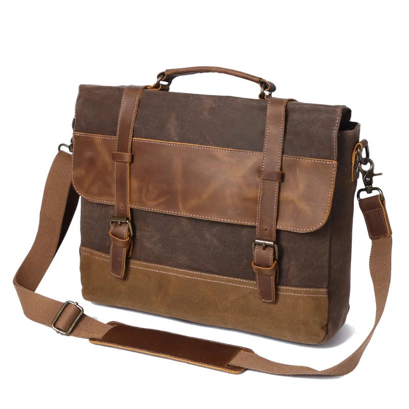 Jack | Vintage Waterbestendige Canvas Crossbody Messenger Reis Tas