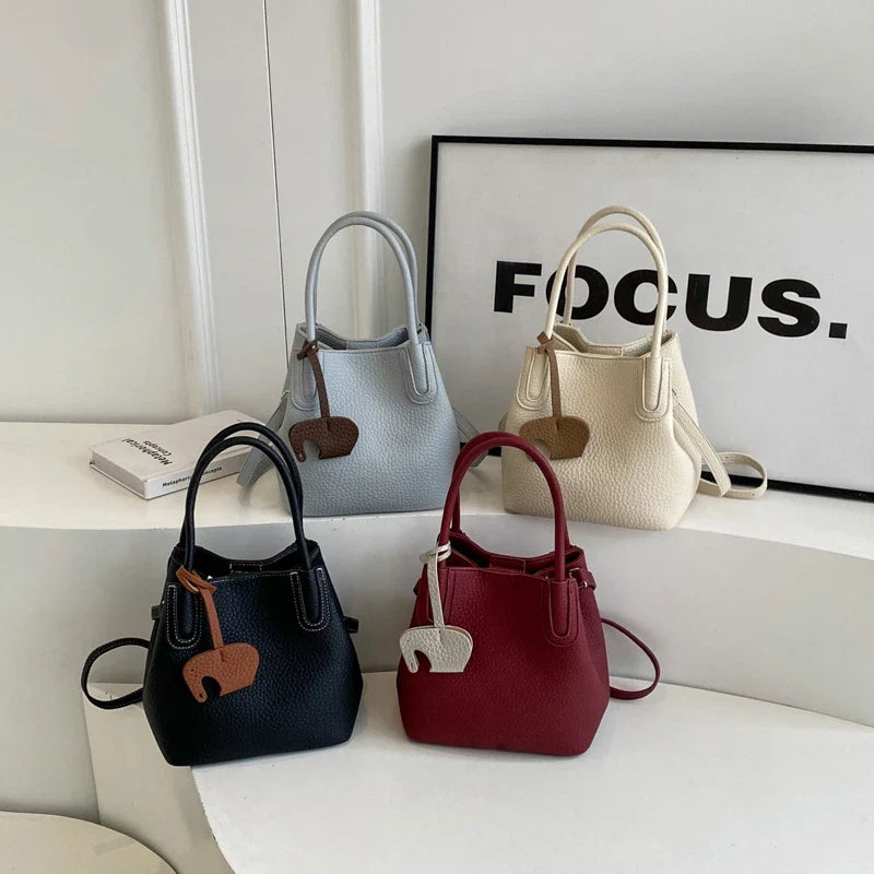 Chloe | Dames Effen Kleur PU Leren Crossbody Handtas