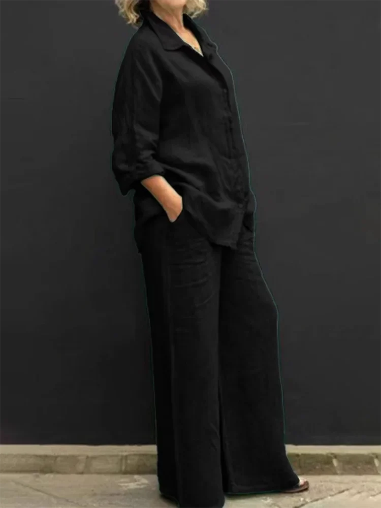Luna | Vintage Linnen Twee-Delige Set voor Dames