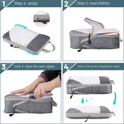 Esmie | 3-delige Set Uitschuifbare Compressie-inpakblokken voor Reizen & Bagageorganisatie