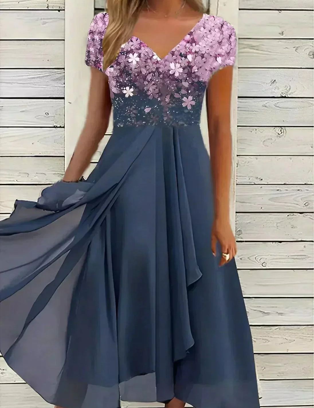 ARIANNE | Glamoureuze Chiffon Avondjurk