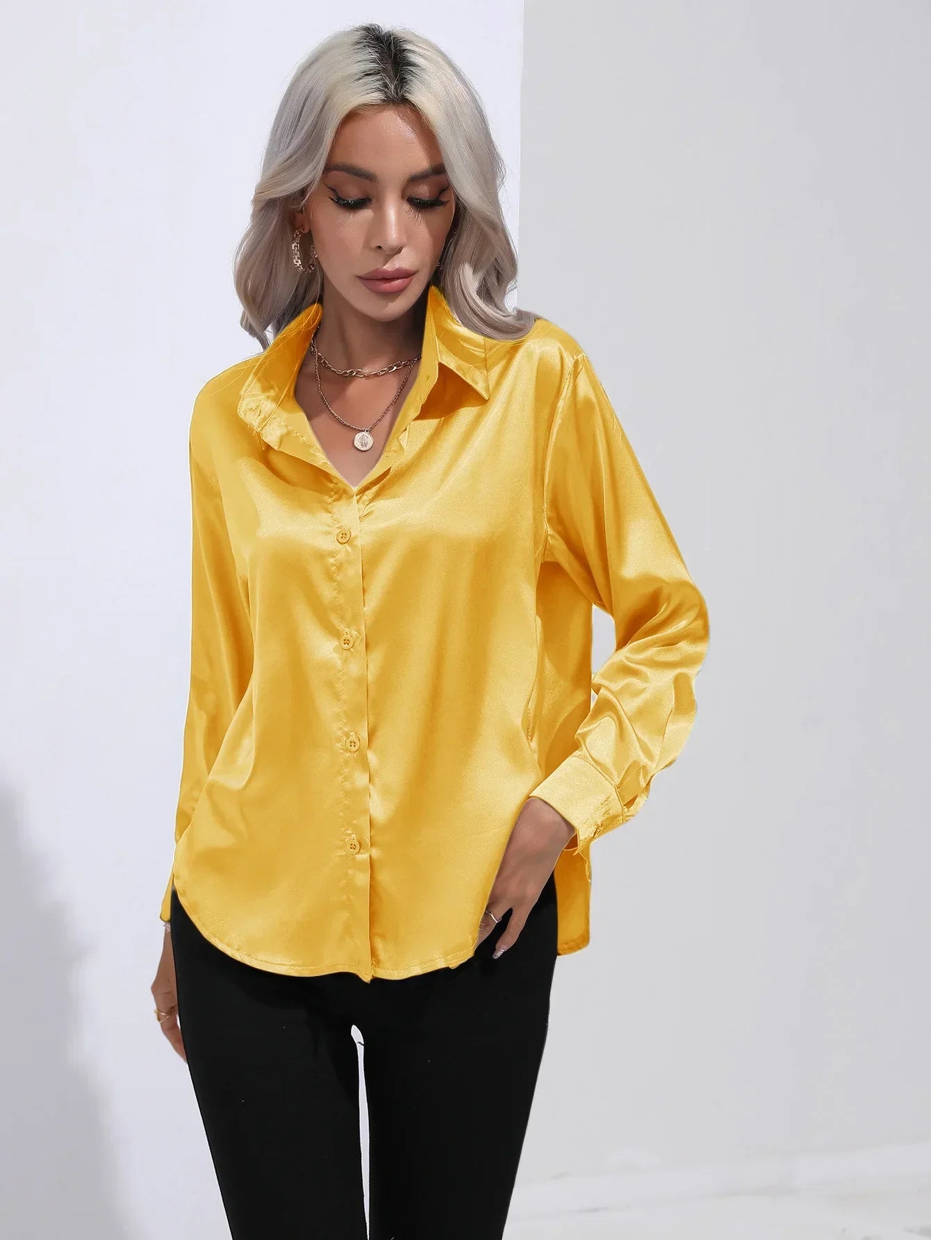 Selma | Satijnen Blouse Dames