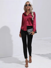 Selma | Satijnen Blouse Dames