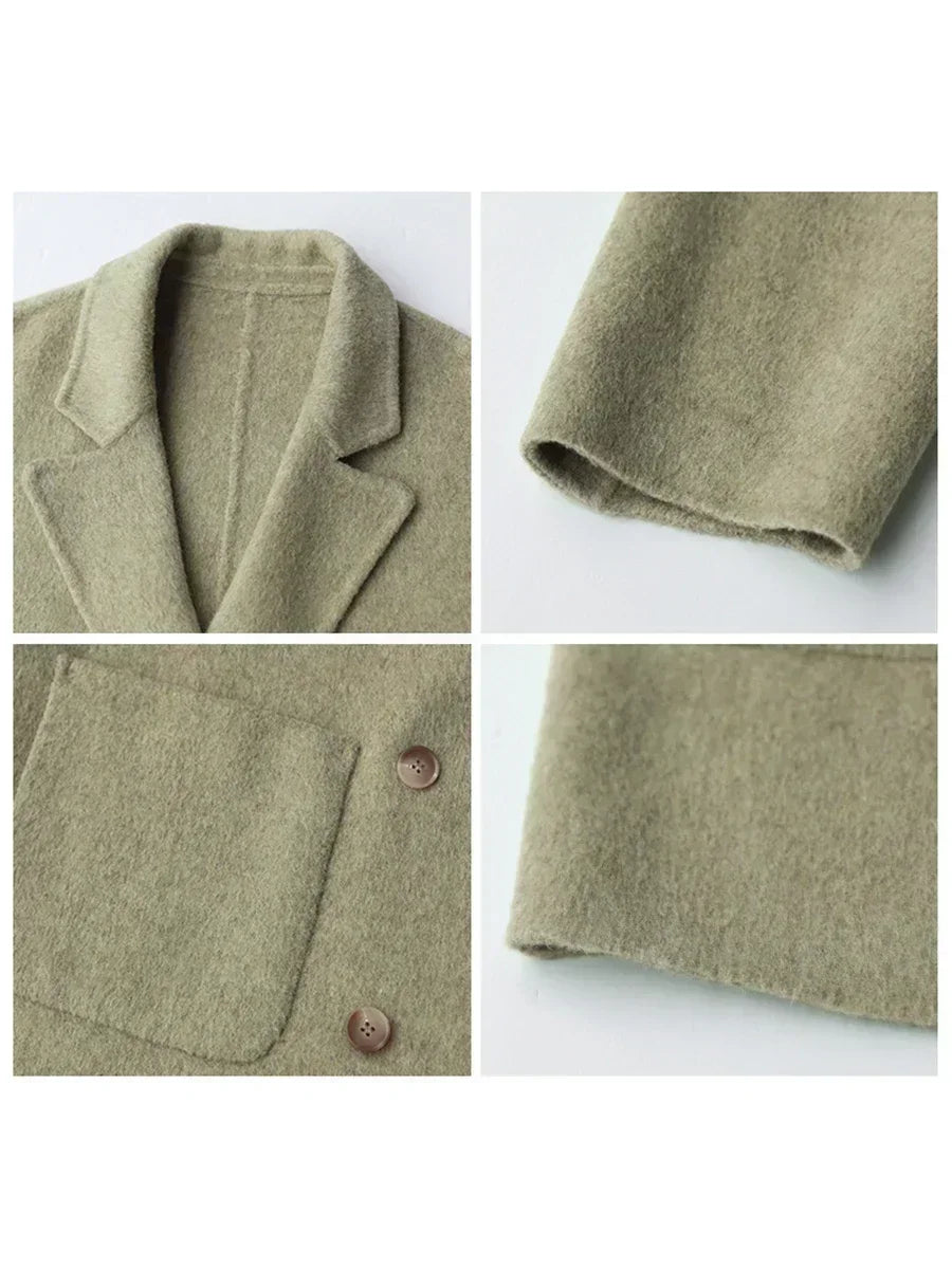 Arabina | Luxe Dubbelzijdige Wollen Jas voor Elegante Looks