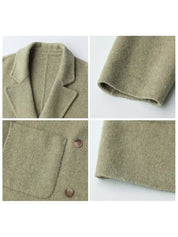 Arabina | Luxe Dubbelzijdige Wollen Jas voor Elegante Looks
