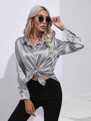 Selma | Satijnen Blouse Dames