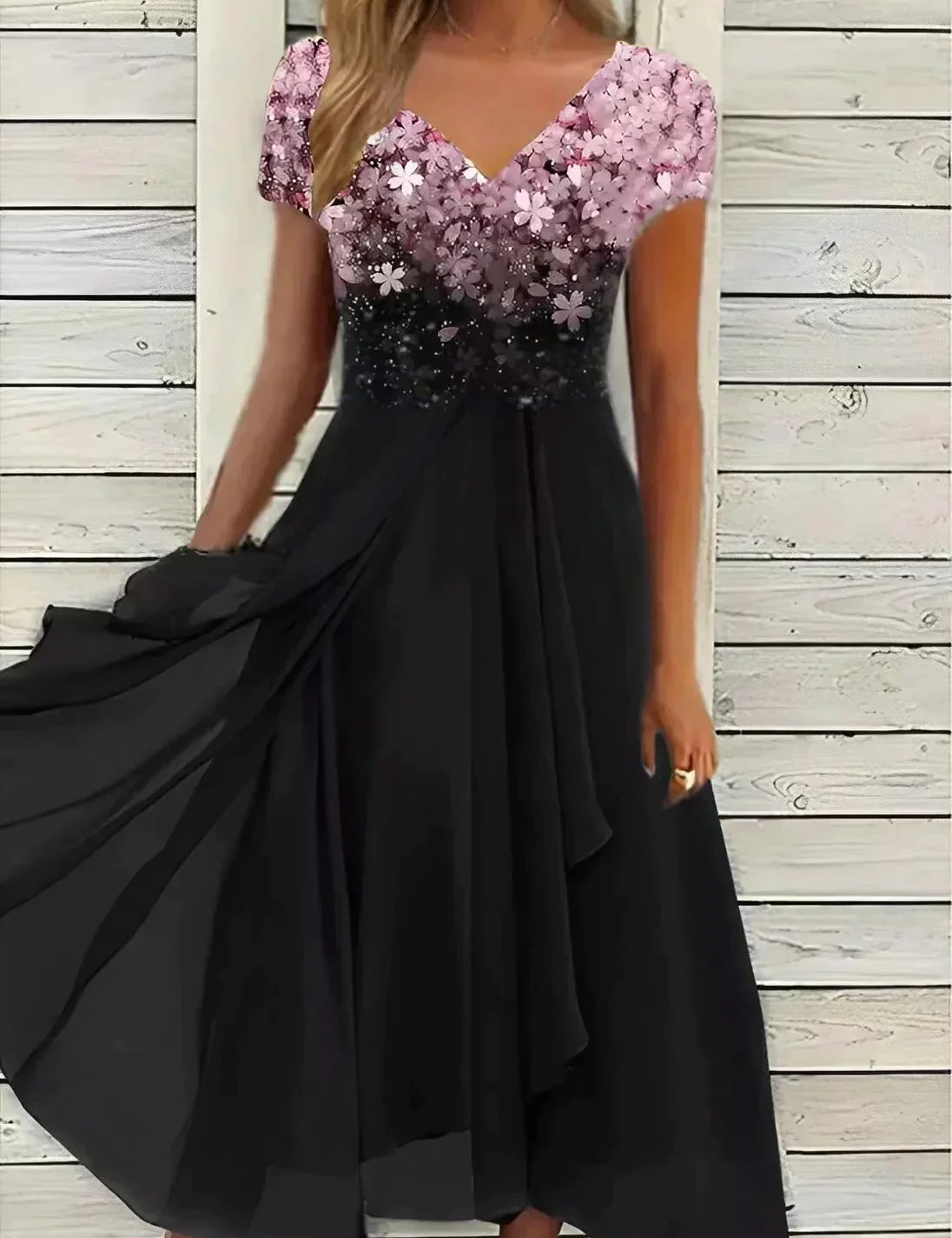 ARIANNE | Glamoureuze Chiffon Avondjurk