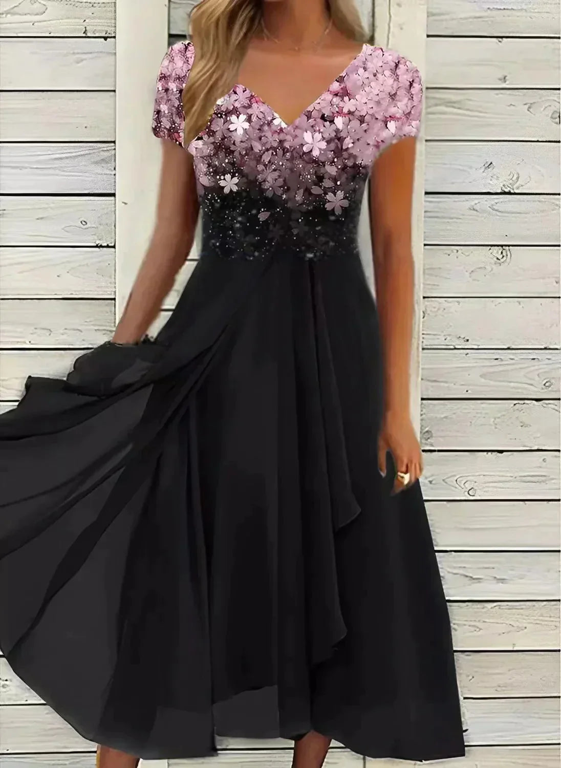 ARIANNE | Glamoureuze Chiffon Avondjurk