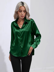 Selma | Satijnen Blouse Dames