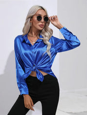 Selma | Satijnen Blouse Dames