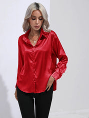 Selma | Satijnen Blouse Dames