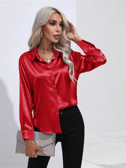 Selma | Satijnen Blouse Dames