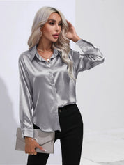 Selma | Satijnen Blouse Dames