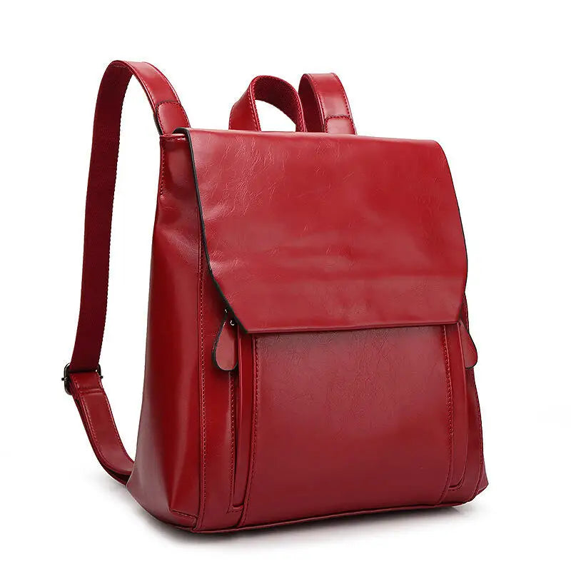 Carmine | Elegante PU Leren Laptop Rugzak - Gewatteerd & Praktisch