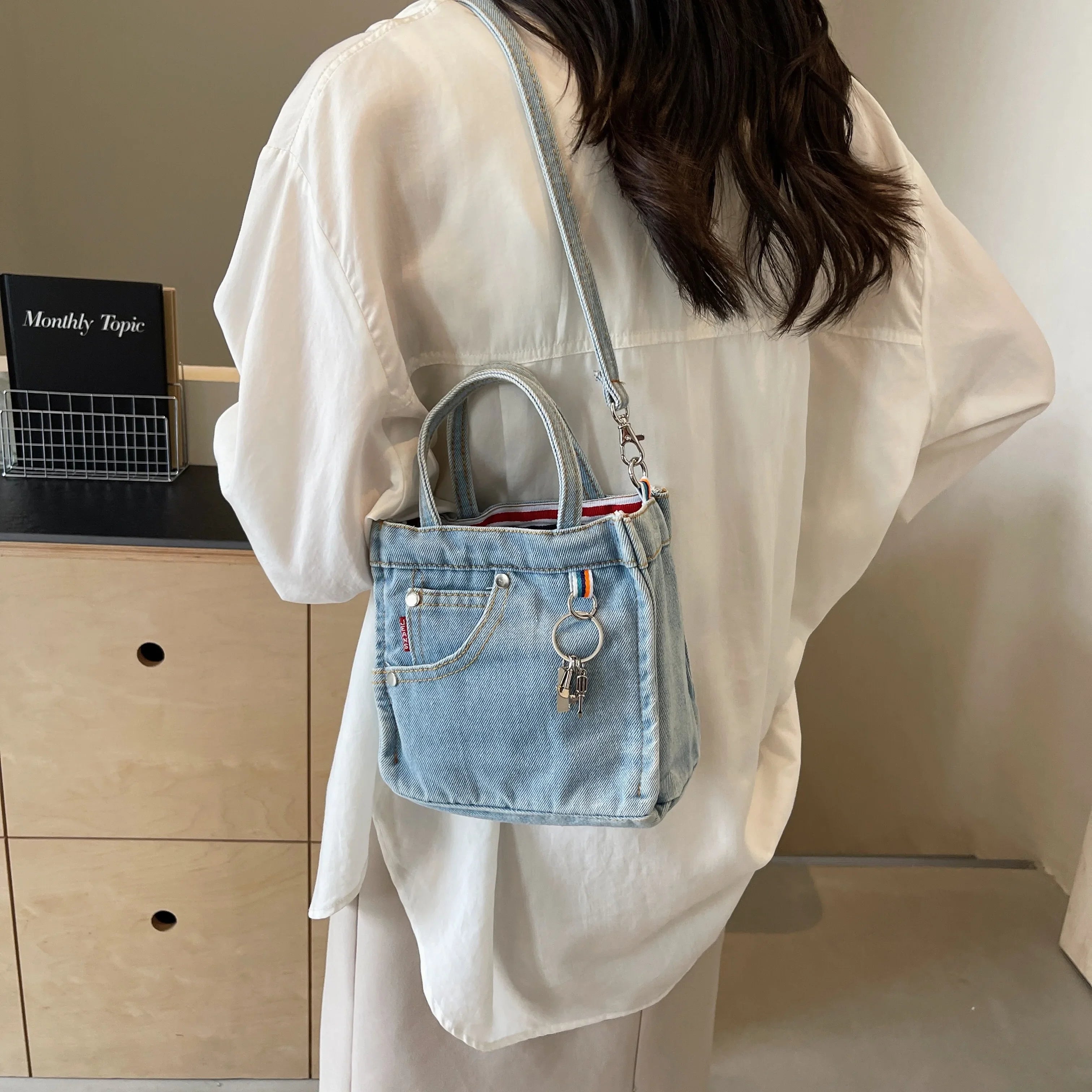 Eva | Stijlvolle Denim Mini Crossbody Schoudertas