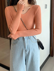 Sofia | Slim fit Gebreide Ribtrui
