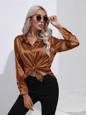 Selma | Satijnen Blouse Dames