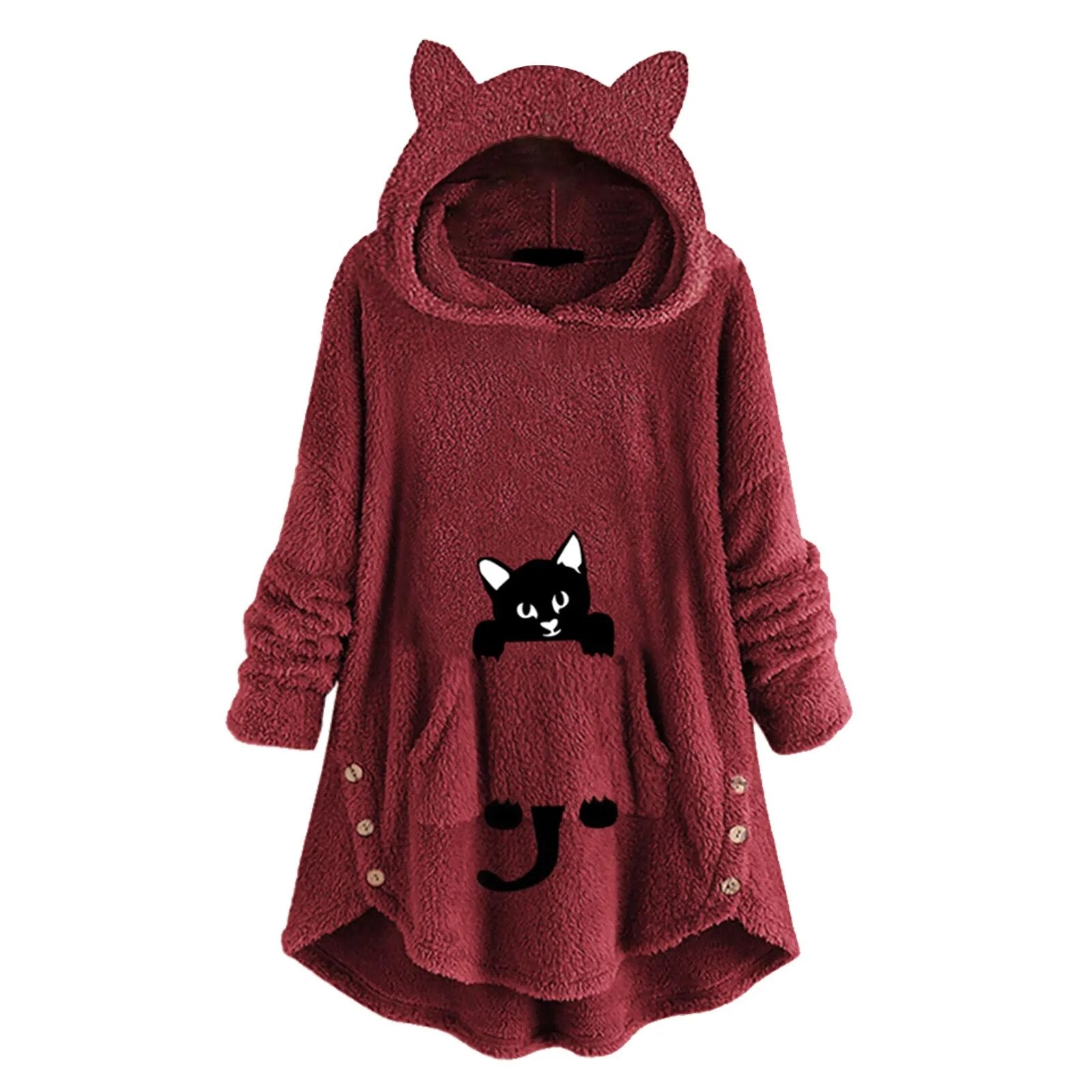 Ella | Comfortabele Hoodie met Kattenoren