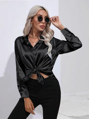 Selma | Satijnen Blouse Dames