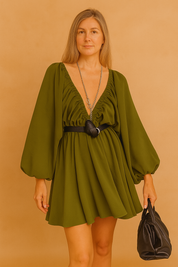 Sadie zomerjurk met korte mouwen 3