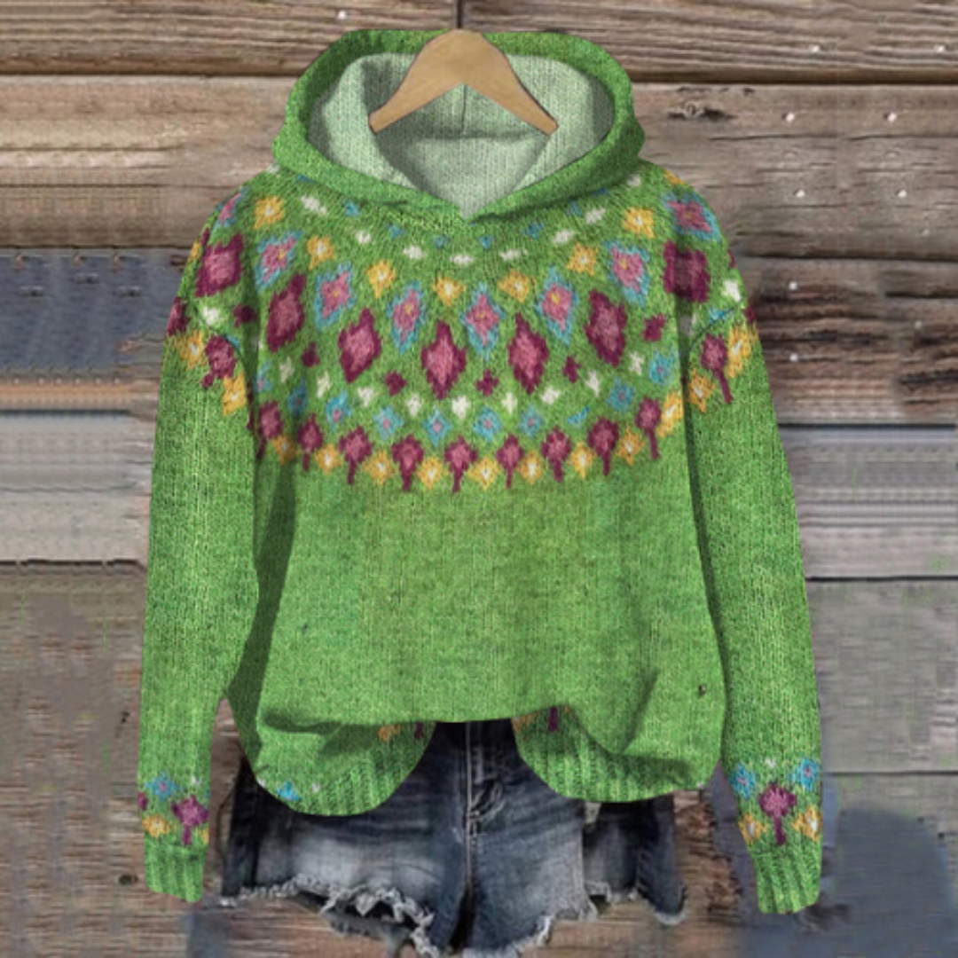 Saskia | Casual gebreide hoodie voor dames | Winter 1