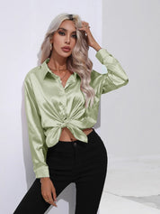 Selma | Satijnen Blouse Dames