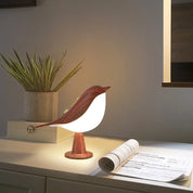 GlowNest | Houten Vogelvormige Nachtlamp