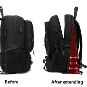 Rowi | Uitbreidbaar 80L Reizen Hiking Laptop rugzak met USB-oplader
