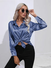 Selma | Satijnen Blouse Dames