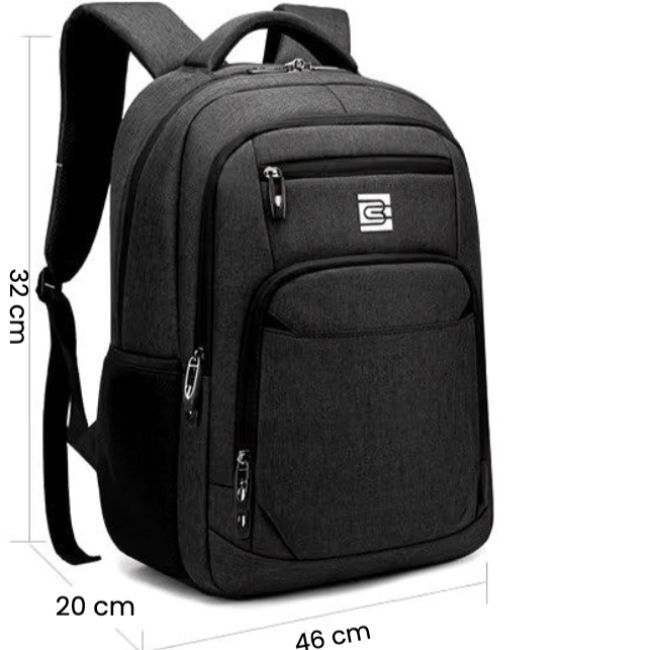 Bony | Slanke Zakelijke Laptop Rugzak voor Reizen en Hiken met USB-poort