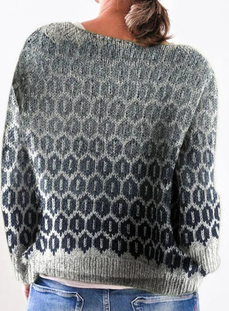 Luna | Grijze Casual Herfst trui