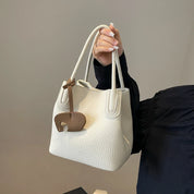 Chloe | Dames Effen Kleur PU Leren Crossbody Handtas