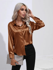 Selma | Satijnen Blouse Dames