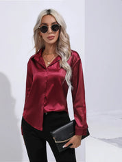 Selma | Satijnen Blouse Dames