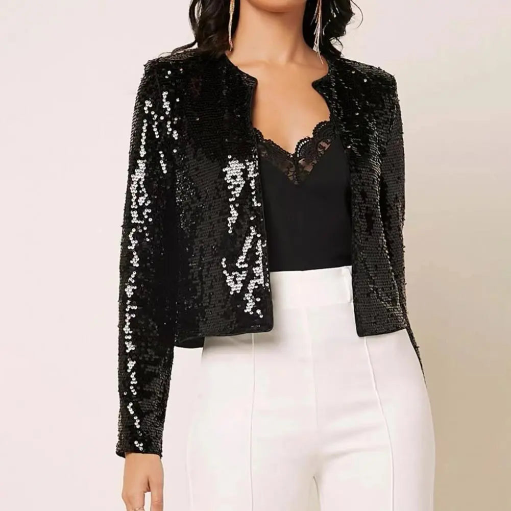 Avery | Funkelnder Glitzer Kurzblazer