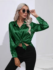 Selma | Satijnen Blouse Dames