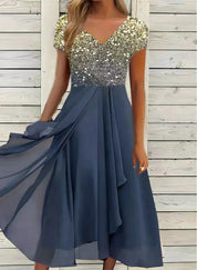 ARIANNE | Glamoureuze Chiffon Avondjurk