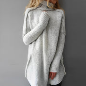 Selena | Dames Casual Turtleneck Lange Trui | Winter 0