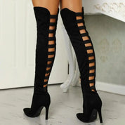 Noor | Overknee Laarzen met Cut-Out – Gedurfd & Oogverblindend